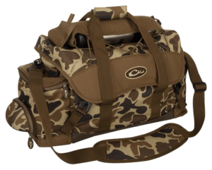 Drake Waterfowl DA2020006 Blind Bag  (Large)  Mossy Oak Bottomland  Waterproof Nylon  18 Pockets  Sunglass Pocket  Thermos Sleeve  Carry Handles/Adj. Strap