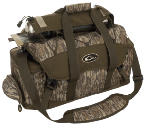 Drake Waterfowl DA2030016 Blind Bag (Extra Large) Old School Waterproof Nylon 20 Pockets Sunglass Pocket Thermos Sleeve Carry Handles/Adj. Strap