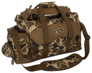 Drake Waterfowl DA2030016 Blind Bag (Extra Large) Old School Waterproof Nylon 20 Pockets Sunglass Pocket Thermos Sleeve Carry Handles/Adj. Strap