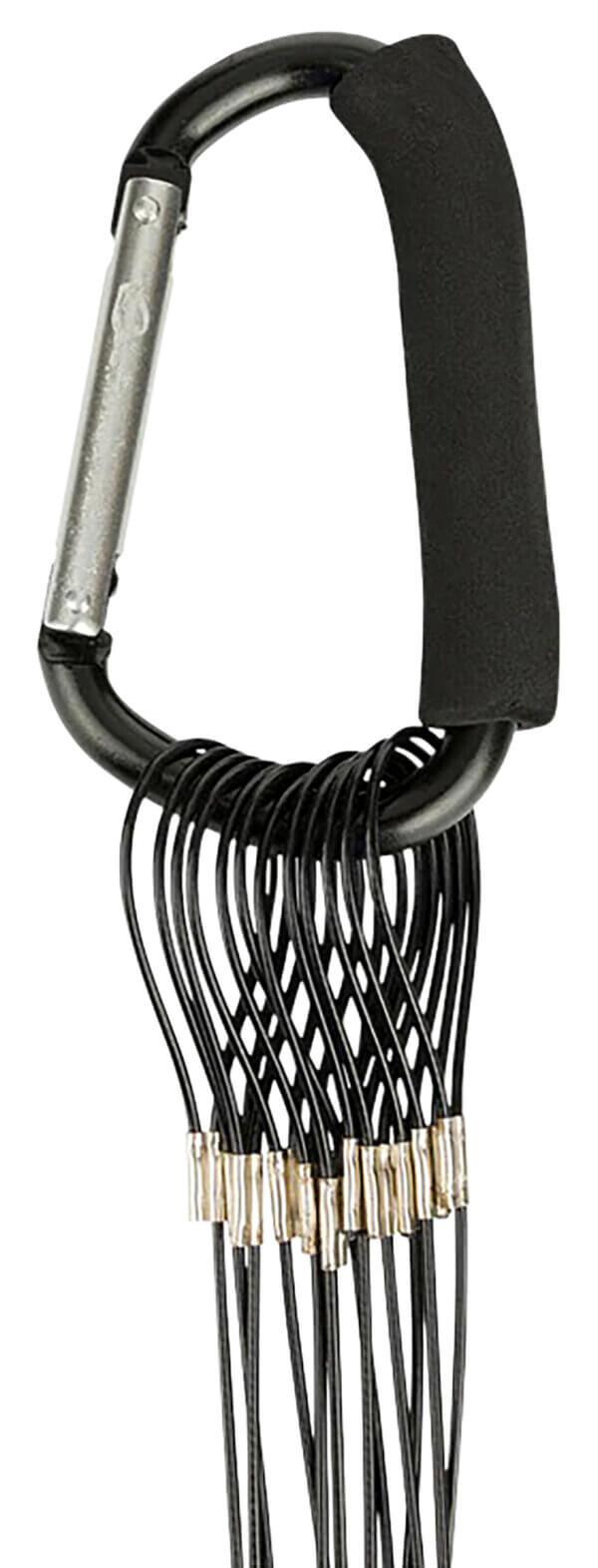 Drake Waterfowl DA9000060006 Texas Rig Package Set 60″ Black Coated Steel Wire 6 oz Lead Weight Metal Cable Crimps Includes Carabiner (12 Pack)