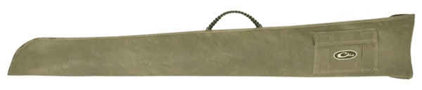 Drake Waterfowl DA4010OLV Wax Gun Sleeve Olive Wax Canvas Fits Up To 50″ Shotgun Exterior Choke Tube Pocket Carry Rope Handle