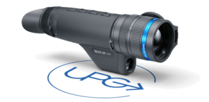 Pulsar PL77493 Telos XP50 Thermal Monocular Black Rubber Armor 2.5-10x50mm 640×480 50Hz Resolution Zoom Digital 4x Features Laser Rangefinder