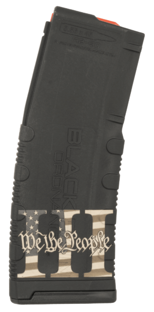 Black Rain Ordnance Magazine 30rd Black Polymer with Trump MAGA-ZINE Engraving Fits AR-15 Platform