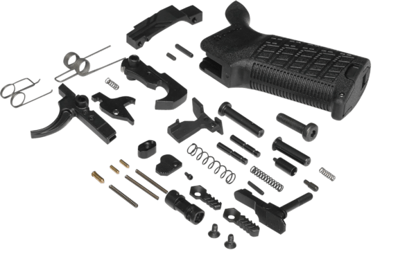 CMMG S5CA642 Zeroed Lower Parts Kit Black Grip Ambi Safety & Mag Catch Mil-Spec Trigger Fits AR-Platform/Mk4