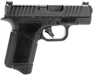 Gforce Arms GF932512 Rapture  9mm Luger 12 1 3.25″ Black Steel Barrel  Black Optic Cut/Serrated Slide  Polymer Frame  Black Textured Grip