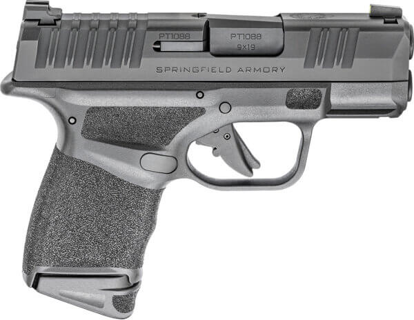Springfield Armory Hellcat GunStuff Package  Micro-Compact 9mm Luger 11+1/13+1  3″ Black Melonite Hammer Forged Barrel  Black Melonite Serrated Slide  Black Polymer Frame w/Picatinny Rail  Adaptive Textured Polymer Grip  Right Hand  Includes 5 Mags