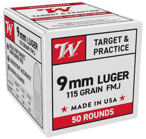 Magtech 9C Range/Training 9mm Luger 115 gr Jacketed Hollow Point 50 Per Box 20 Cs