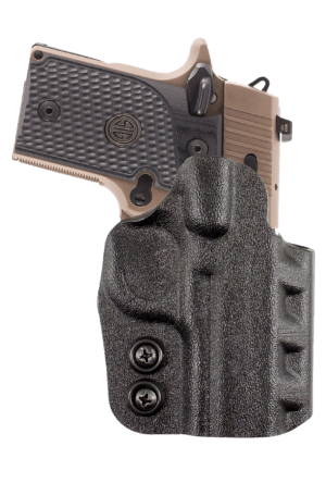 DeSantis Gunhide 206KA6VZ0 Uni-Tuk IWB Black Kydex Belt Clip Fits Glock 19/19X/19 Gen5/23/32/45 Right Hand