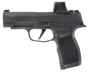 Sig Sauer 365XCA9COMPRXX P365 XMacro w/Red Dot Compact Frame 9mm Luger 17+1  3.10 Black Carbon Steel Barrel  Black Nitron Integrally Compensated/Optic Ready/Serrated Stainless Steel Slide  Black Nitron Polymer Frame w/Beavertail & Picatinny Rail  Black w”