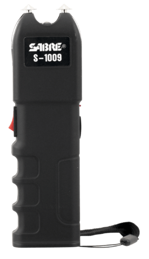 Sabre S1009 Tactical Stun Gun w/Flashlight Black Plastic 1.25 uC Pain Rating