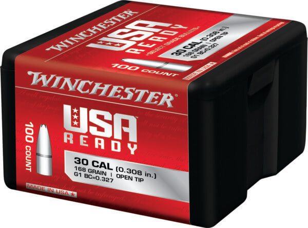 Winchester Ammo WBR30168 Centerfire Rifle 308 Win 168 gr Open Tip 100 Per Bag