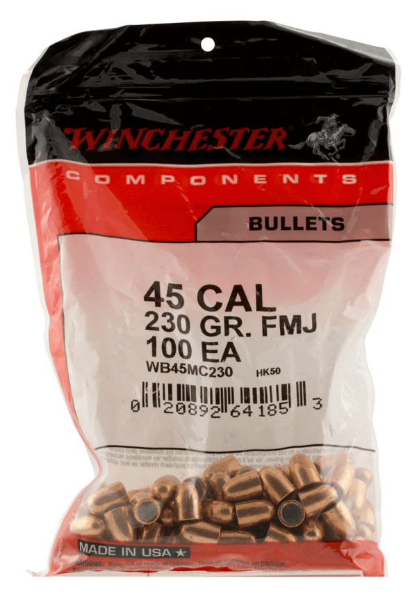 Winchester Ammo WBR45230 Centerfire Handgun 45 Cal 230 gr Full Metal Jacket Truncated-Cone (TCFMJ)