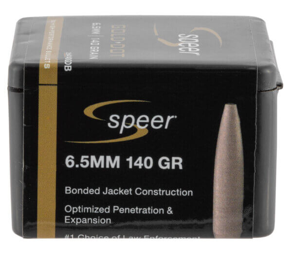 Speer Bullets 264140 Gold Dot 6.5mm .264 140 GR Soft Point (SP) 50 Box