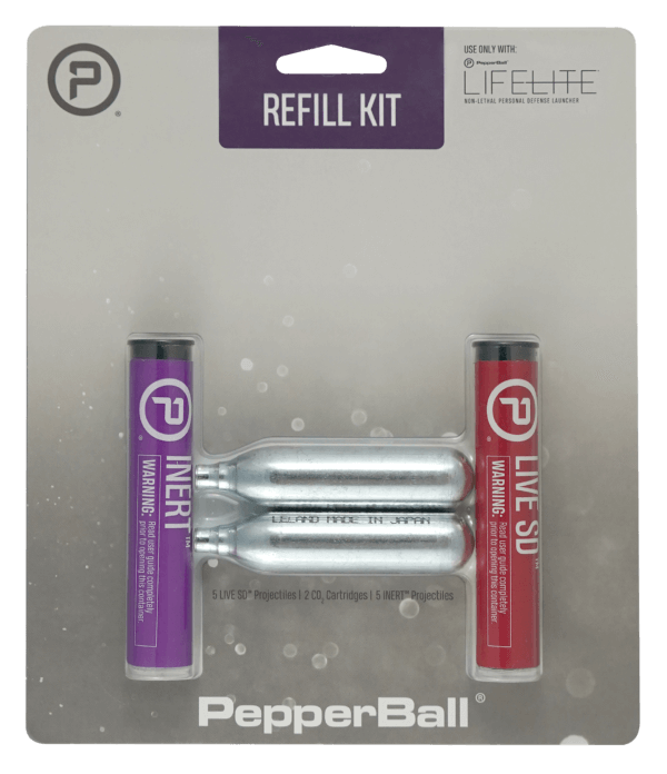 PepperBall 970010178 LifeLite Refill Kit Includes Practice Projectile/SD PepperBall Projectile/2 CO2 Cartridges