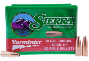 Sierra 2136 Varminter 308 Win 150 gr Hollow Point (HP) 100 Per Box