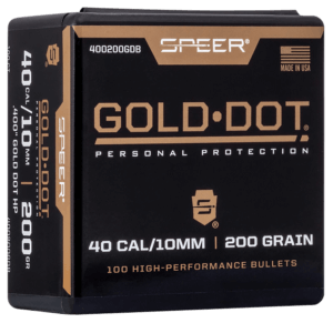Speer 400200DGB Gold Dot 10mm Auto .400 200 gr Hollow Point (HP)
