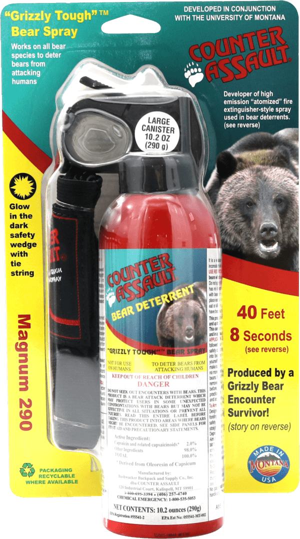 Counter Assault 15067035 Bear Spray w/Holster 32 ft-7 Seconds Range  10.20 oz
