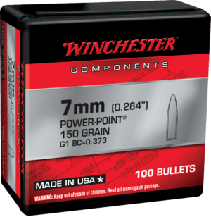 Winchester Ammo WB7PP150X Centerfire Rifle Reloading 7mm .284 150 gr Power-Point (PP)