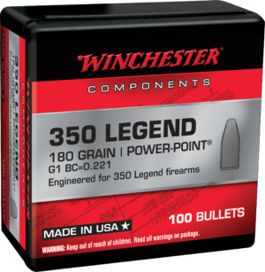 Winchester Ammo WB350P180X Centerfire Rifle Reloading 350 Legend 180 gr Power-Point (PP)