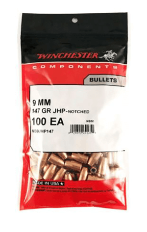 Winchester Ammo WB9ST147X Centerfire Handgun Reloading 9mm .355 147 gr Silvertip Hollow Point