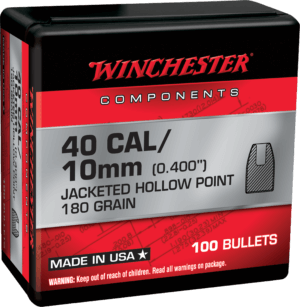 Winchester Ammo WB40TC165X Centerfire Handgun Reloading 40 S&W .400 165 gr Full Metal Jacket Truncated Cone 100rd Box