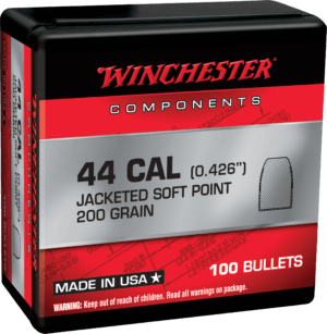 Winchester Ammo WB44SP200X Centerfire Handgun Reloading 44 Mag .430 200 gr Soft Point 100rd Box