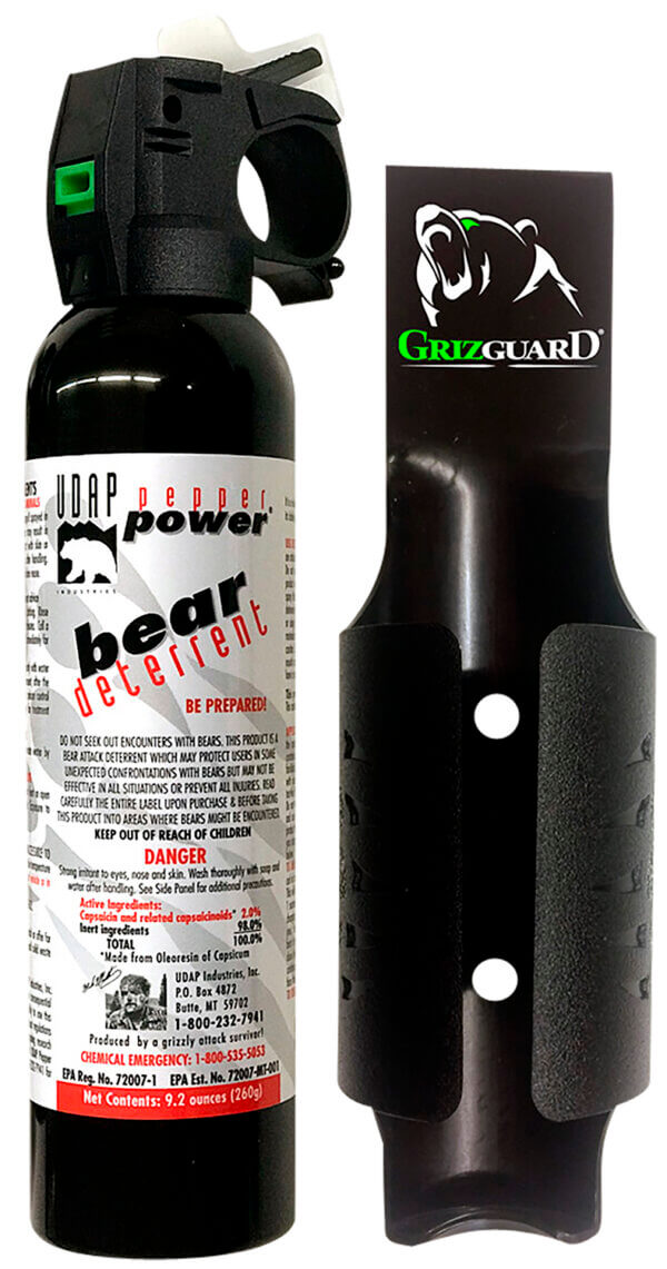 UDAP 15SO Bear Spray OC Pepper Range 30 ft 9.20 oz Includes Holster