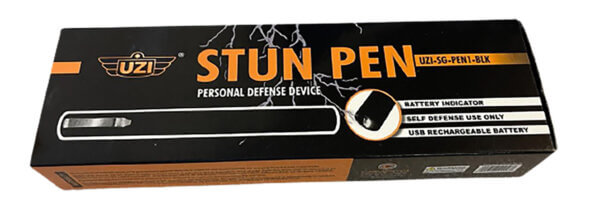 Uzi Accessories UZISGPEN1BLK Stun Pen Black Aluminum