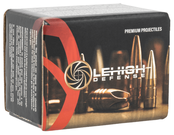 Lehigh Defense 04308150SP Match Solid 30-06 Springfield 308 Win 300 Win Mag .308 150 gr Solid 50