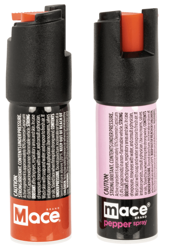 Mace 60002 Twist Lock Pepper Spray OC Pepper 15 Bursts Range 10 ft 0.75 oz 2 Pack
