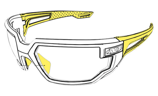 Mechanix Wear VXF20AJPU Type-X Safety Glasses Medium Anti-Scratch Gray Frame