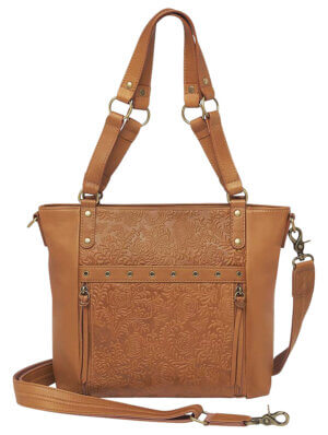 Gun Toten Mamas/Kingport GTM17TN CrossBody Mail Pouch  Tan Leather Includes Standard Holster