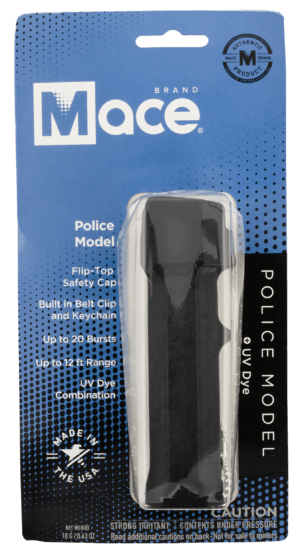 Mace 80750 Police Pepper Spray OC Pepper Range 12 ft Black