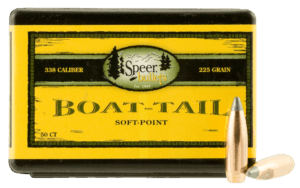 Speer Bullets 2406 Boat-Tail .338 225 gr Spitzer Boat-Tail Soft Point 50
