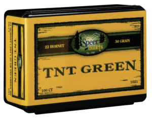 Speer 1021 TNT Green 22 Cal .224 30 gr Jacketed Hollow Point (JHP)