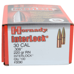 Hornady 2550 InterLock 25 Cal .257 117 gr Round Nose (RN)