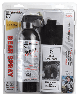 UDAP 18CP Magnum Bear Spray OC Pepper Range Up to 35 ft 13.40 oz Includes Chest Holster