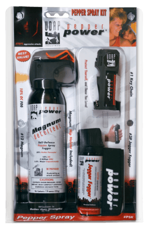 UDAP PSK Pepper Spray Fog Kit OC Pepper Range Close Contact 9.20 oz 3 Pack
