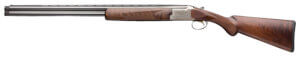 ATI ATIG410CRS26 Crusader Sport 410 Gauge with 26″ Blued O/U Barrel 3″ Chamber 2rd Capacity Silver Engraved Metal Finish Oiled Turkish Walnut Stock & Extractor Right Hand (Full Size)