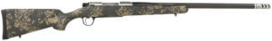 Christensen Arms 8010617500 Ridgeline FFT Full Size 7mm-08 Rem 4+1  20 Stainless Steel Threaded Barrel  Stainless Aluminum Receiver  Green w/Black/Tan Accents Fixed Sporter w/Flash Forged Technology Stock  Left Hand”