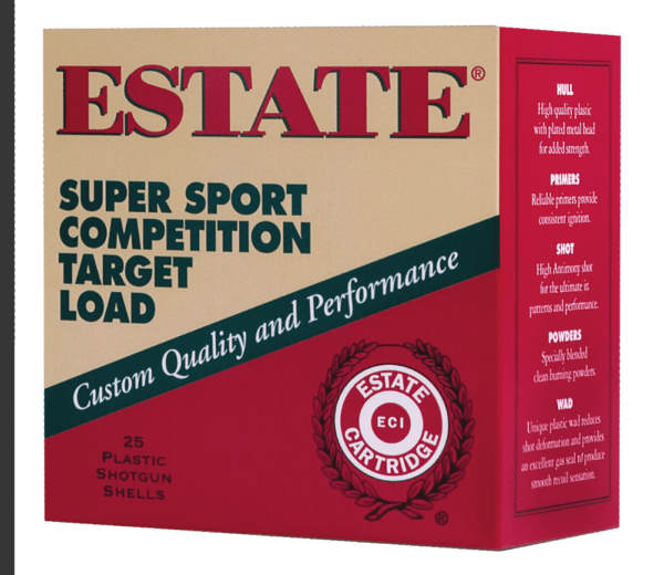Estate Cartridge SS12XH110075WM Super Sport Target 12 Gauge 2.75″ 1 oz 7.5 Shot 200 Box Case