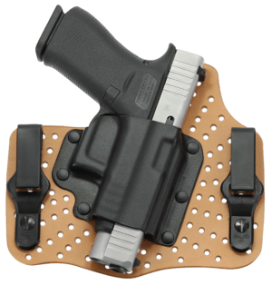 Galco KA228B KingTuk Air IWB Natural Kydex/Leather UniClip/Stealth Clip Fits Glock 20/21/23 Gen5/29/30 Right Hand