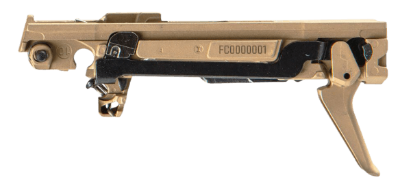 Sig Sauer 8900164 P365 Custom Works Fire Control Unit *FFL Item (FCU Only)  9mm Luger/380 ACP  Gold Nitride  Titanium Frame & Flat Face Trigger  Fits Sig P365 Parts