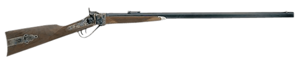 Cimarron AS200 1874 Rifle From Down Under II 45-70 Gov 1rd 34″ Blued Octagon Barrel Color Case Hardened Rec Walnut Furniture Folding Leaf Sight Double Set Trigger