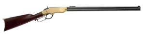 Cimarron CA288 1860 Henry Civilian 45 Colt (LC) 12+1 24″ Blued Octagon Barrel Brass Rec Walnut Furniture Adj. Sights