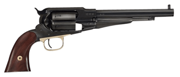 Cimarron PREACHER 1858 Preacher 45 Colt (LC) 44 Cal 6 Shot 8″ Blued Barrel/Blued Cylinder/Blued w/Gold Frame Walnut Grip