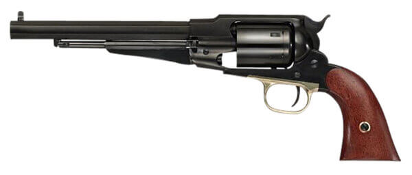 Cimarron PREACHER 1858 Preacher 45 Colt (LC) 44 Cal 6 Shot 8″ Blued Barrel/Blued Cylinder/Blued w/Gold Frame Walnut Grip