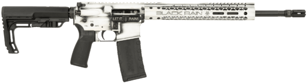Black Rain Ordnance BROFUSIONWB Spec15 Fusion 5.56x45mm NATO 30+1 16″ White Battleworn 12″ M-LOK MFT EPG16 Grip/Minimalist Stock