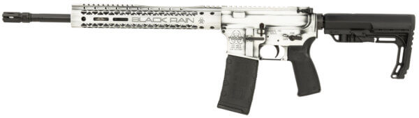 Black Rain Ordnance BROFUSIONWB Spec15 Fusion 5.56x45mm NATO 30+1 16″ White Battleworn 12″ M-LOK MFT EPG16 Grip/Minimalist Stock