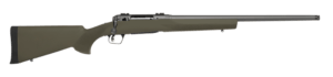 Savage Arms 58033 110 Trail Hunter 7mm-08 Rem 4+1 22″ Threaded/Medium Heavy Profile Tungsten Gray Cerakote Barrel/Rec OD Green Hogue Overmold Stock Adj. AccuTrigger Weaver Base